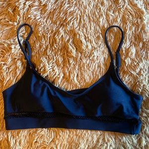 Black mesh detail bralette